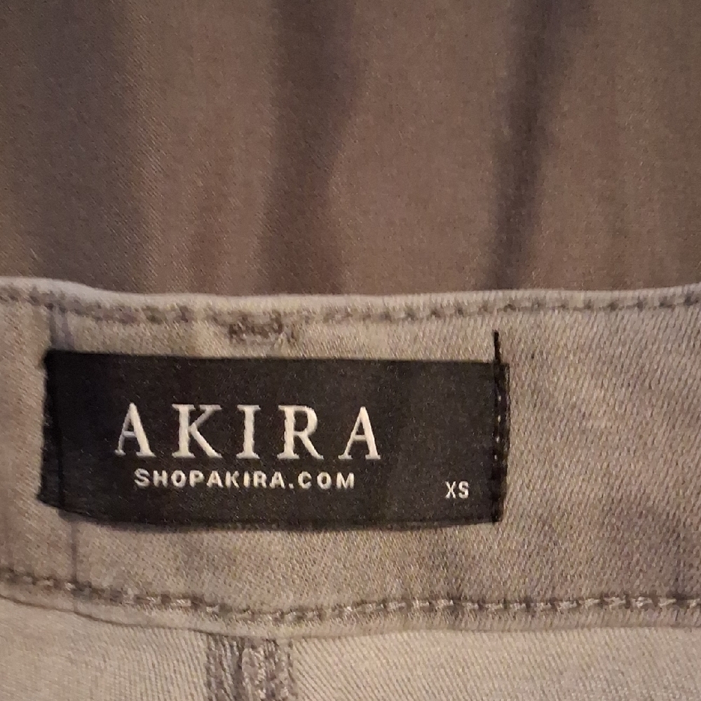 AKIRA Gray Yin Yang Jean Shorts - Picture 3 of 4